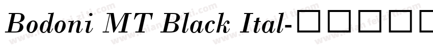 Bodoni MT Black Ital字体转换